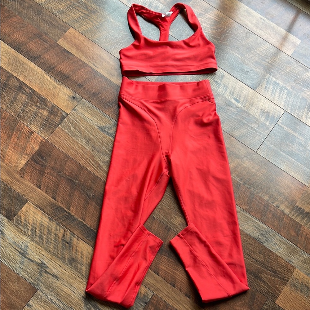****SOLD*****ALO Yoga Red High-Waisted Leggings